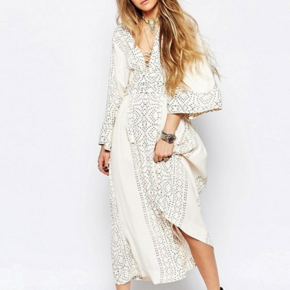 🍒EUC🍒 FREE PEOPLE KIMONO DRESS - Picture 3 of 7